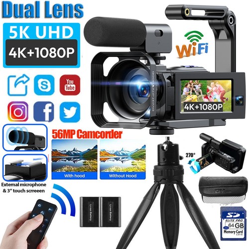 Videocamera doppio - videocamera, 5k