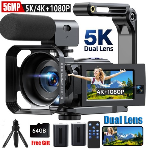 Videocamera ultra doppia - hd, 5k