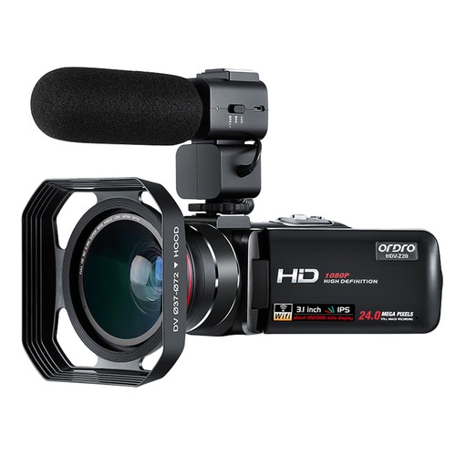 Videocamera zoom ordro z20 - zoom,